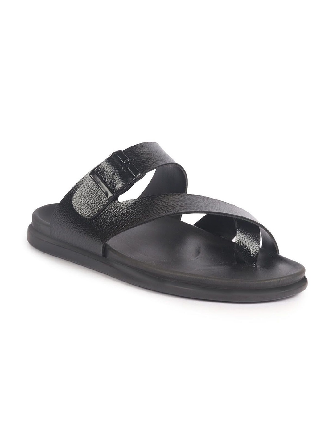 

FAUSTO Men PU Comfort Sandals, Black
