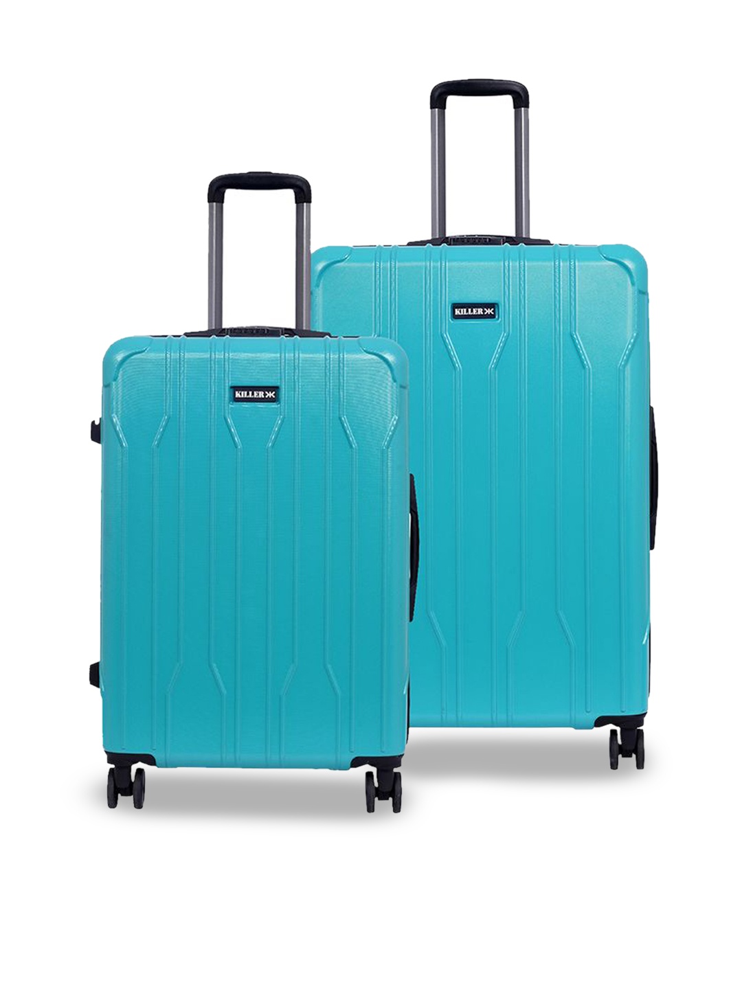 

Killer Set Of 2 Hard Case Trolley Bag, Sea green