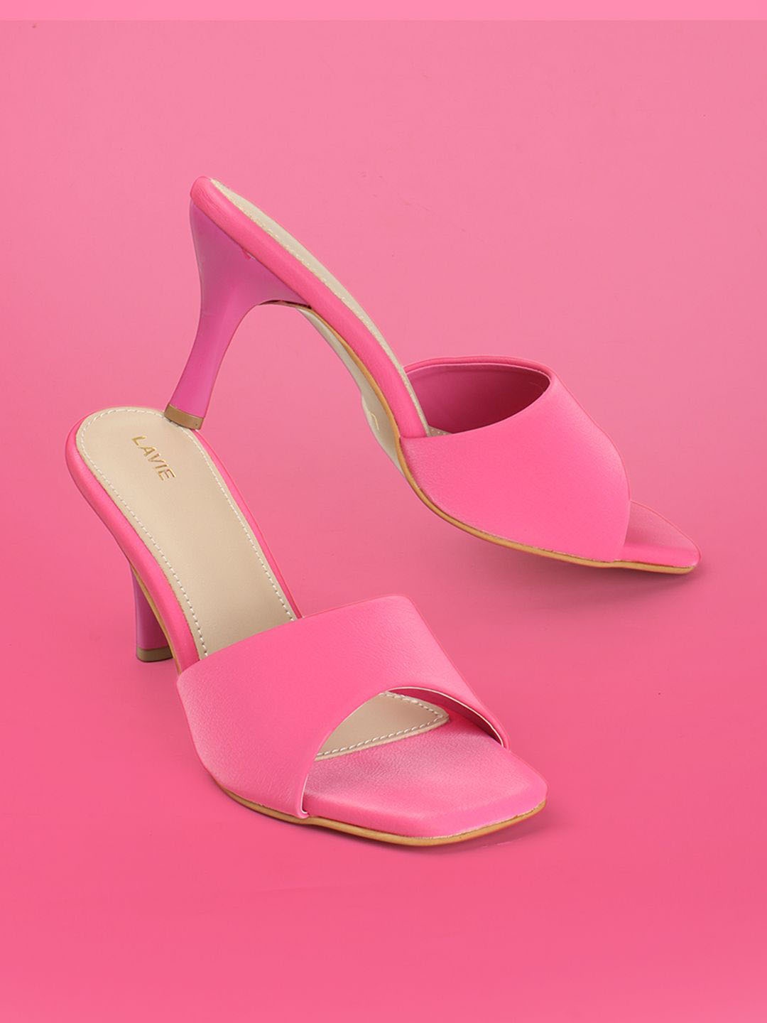 

Lavie Kitten Pumps Fuchsia Pink Open Toe Women Heels