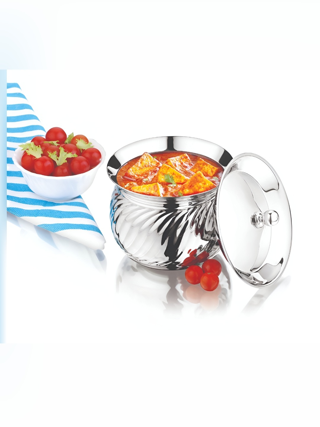 

MUKTI Mudhiras Ringo Dishwasher Safe Stainless Steel Cooking Pot-500 ml, Silver