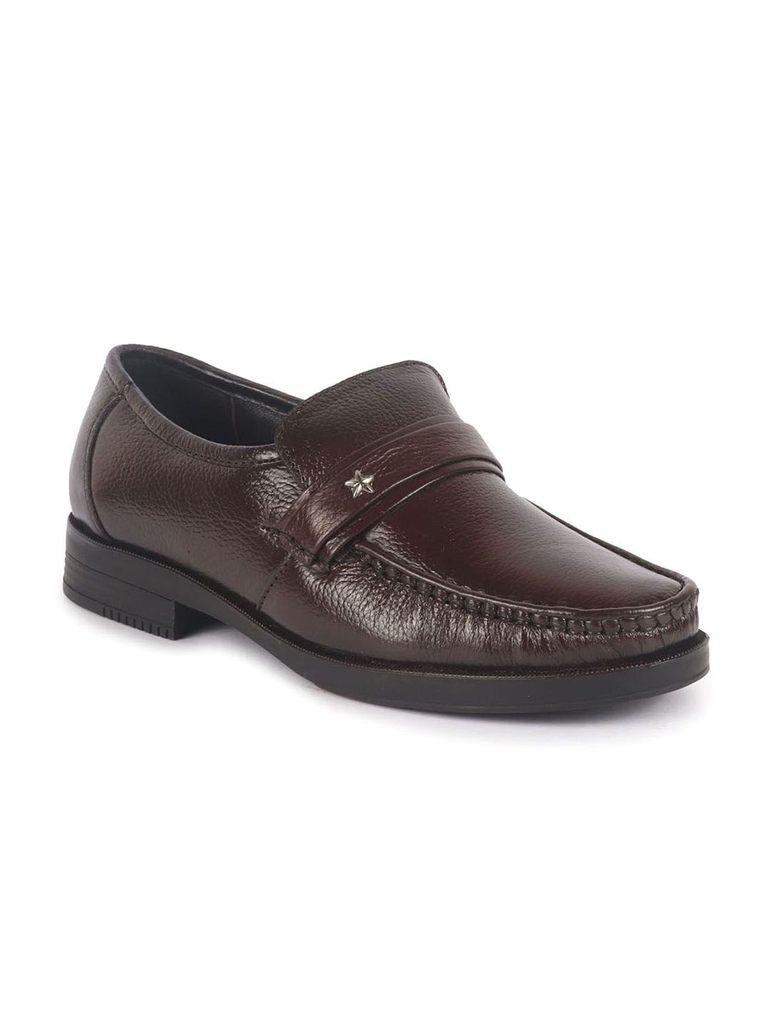 

FAUSTO Men Formal Moccasins Shoes, Brown