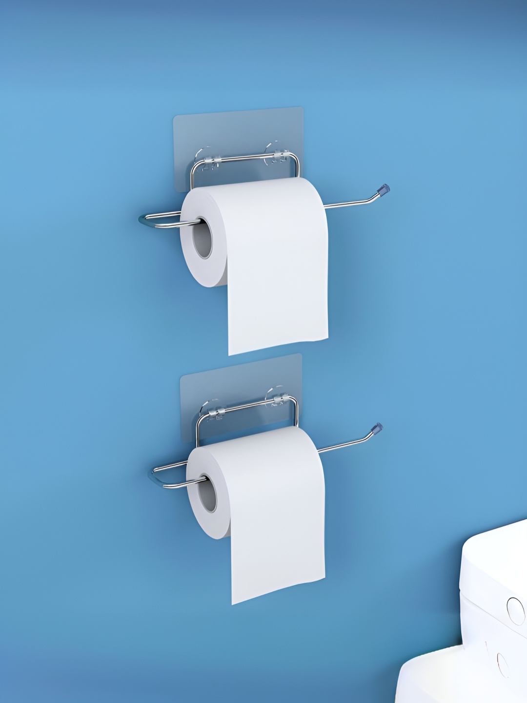 

Plantex Silver-Toned 2 Stainless Steel Tissue Holders