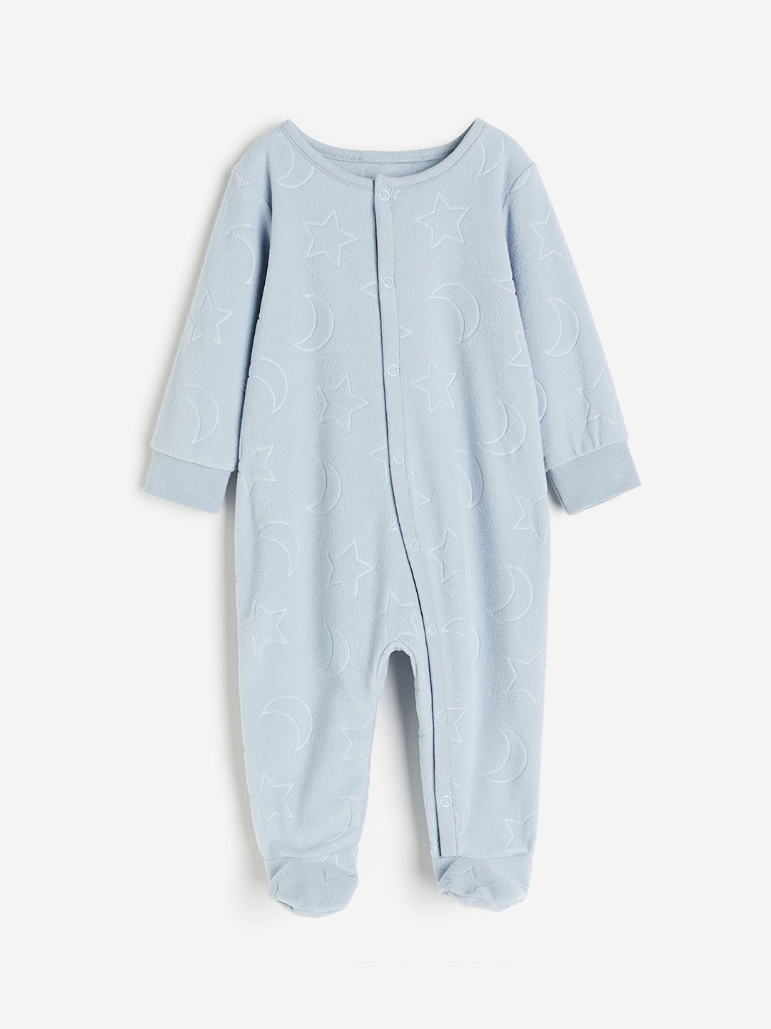 

H&M Infant Boys Self Design Sleepsuit, Blue