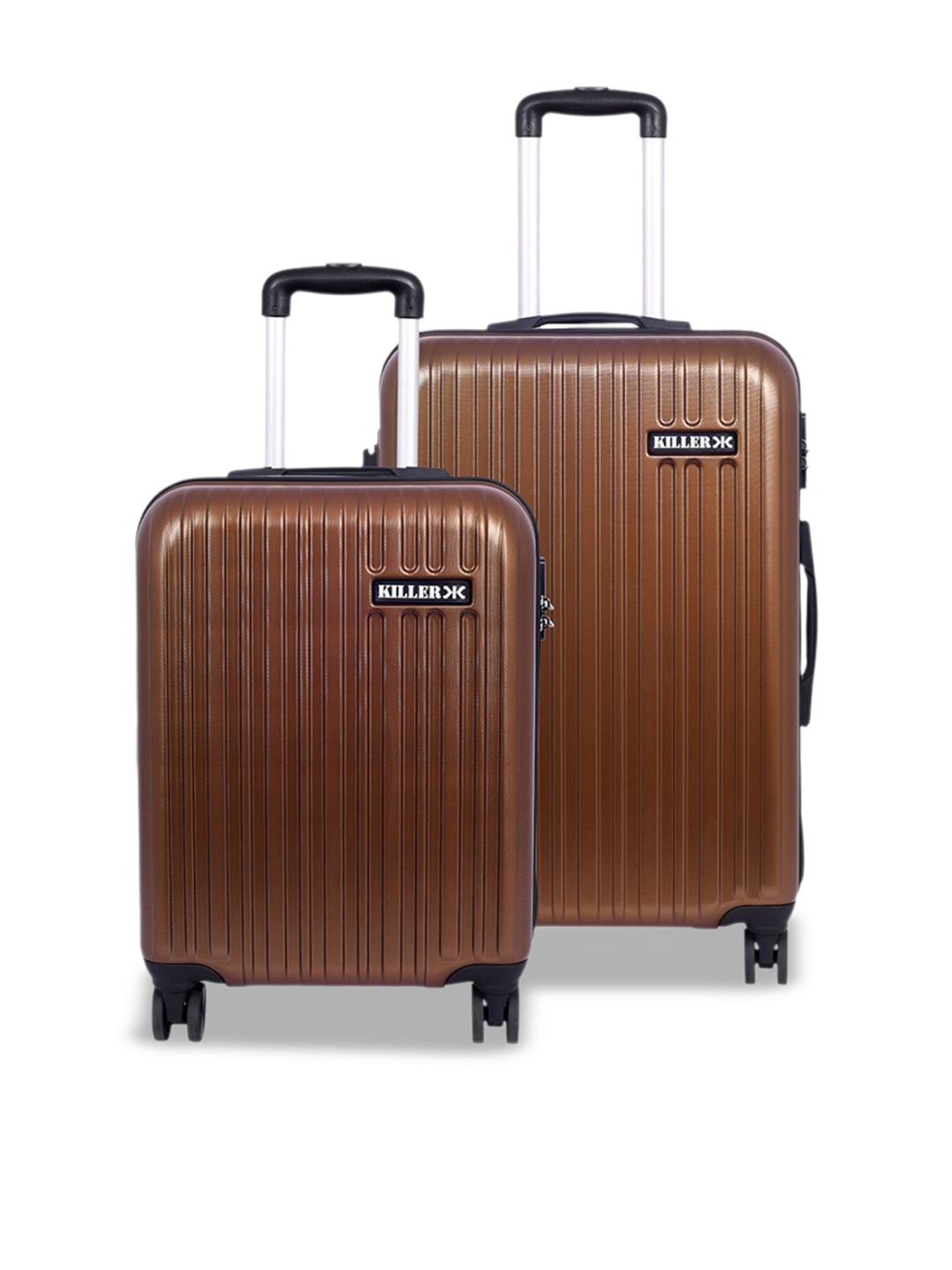 

Killer Set Of 2 Hard-Sided Trolley Bag, Brown