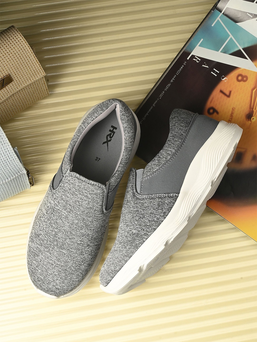 

HRX by Hrithik Roshan Women Textile Walking Shoes, Grey