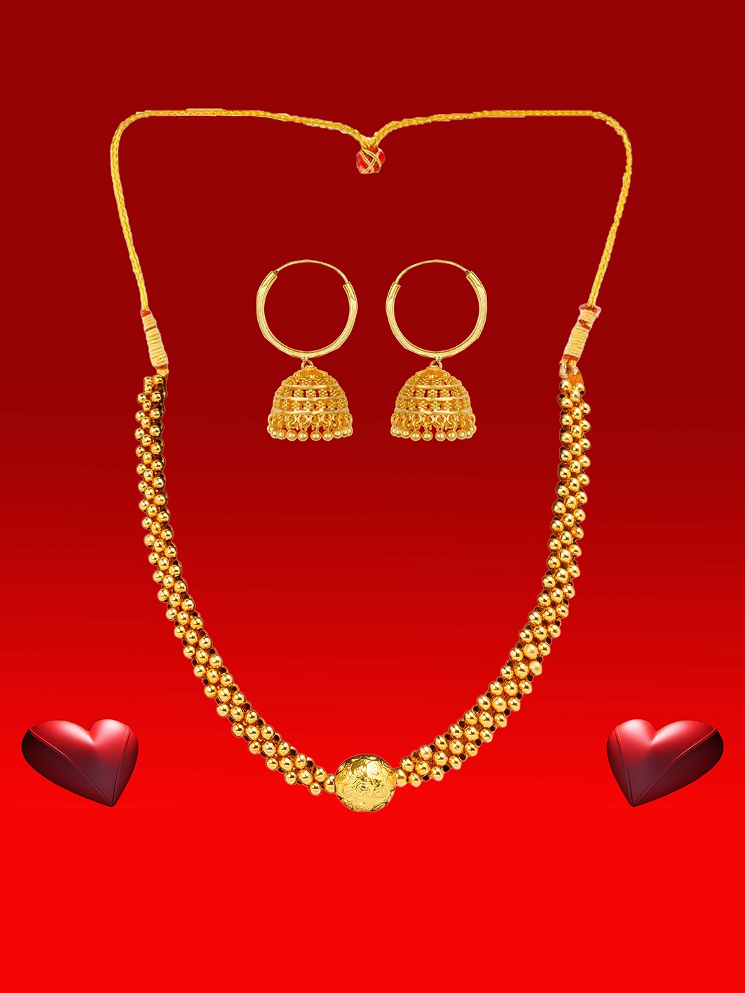 

Heer Collection Gold-Plated Jewellery Set