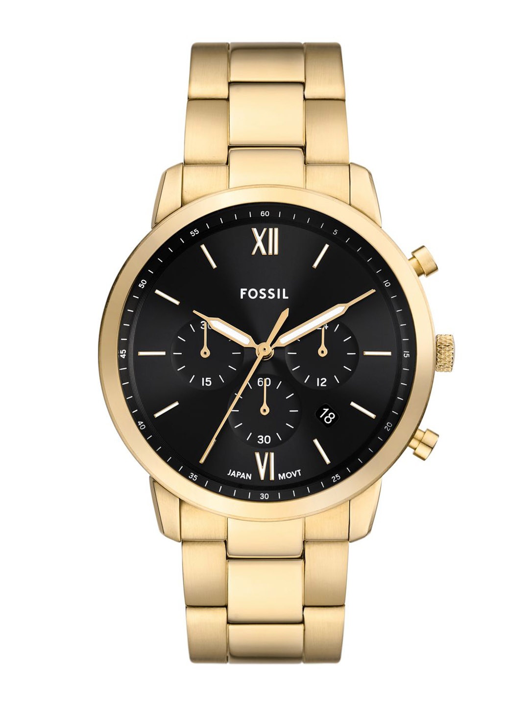 

Fossil Men Dial & Stainless Steel Straps Analogue Watch AK_FS6093, Gold