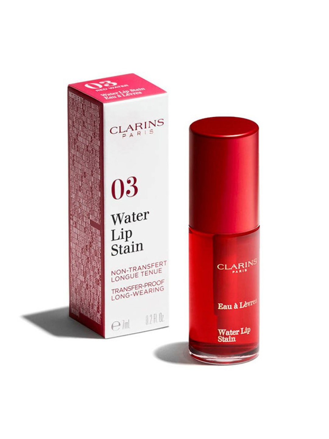 

CLARINS Water Lip Stain with Aloe Vera 7ml - Water Red 03