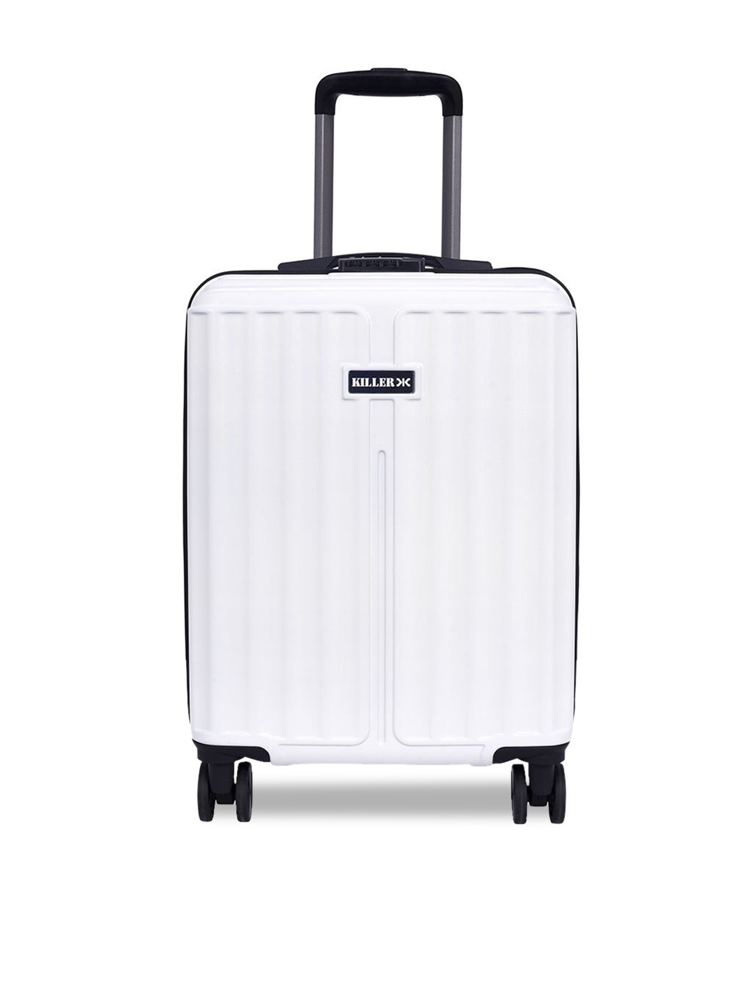 

Killer Textured Hard-Sided Cabin Trolley Bag, Off white
