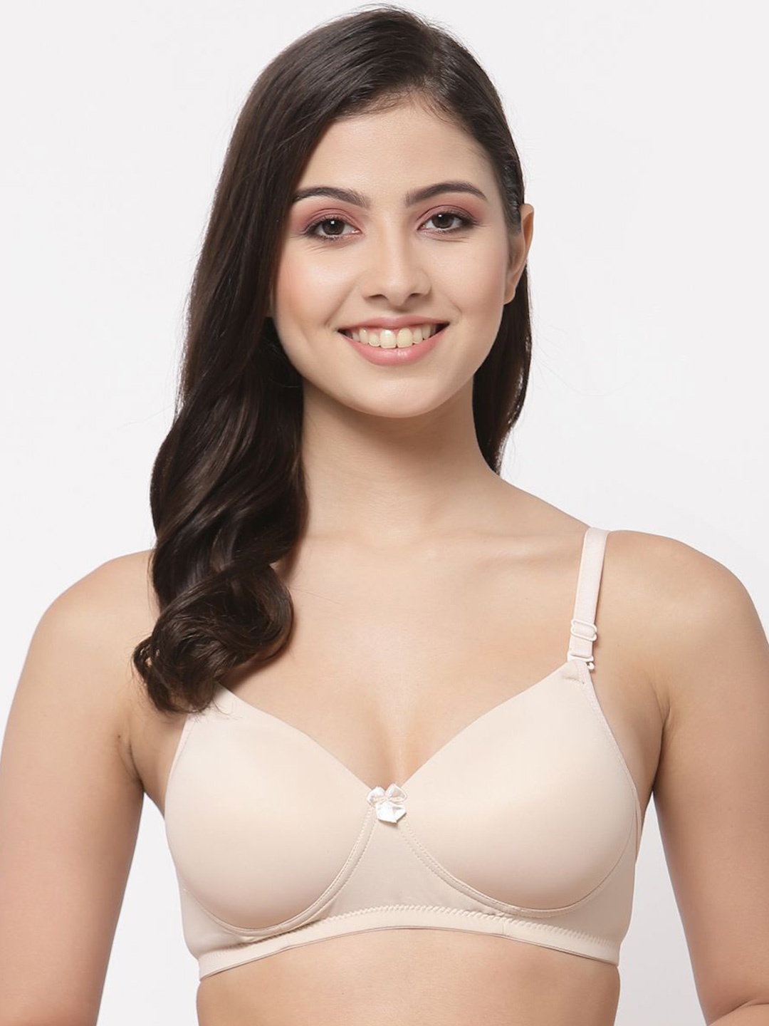 

College Girl Women Full Coverage Lightly Padded Bra, Beige