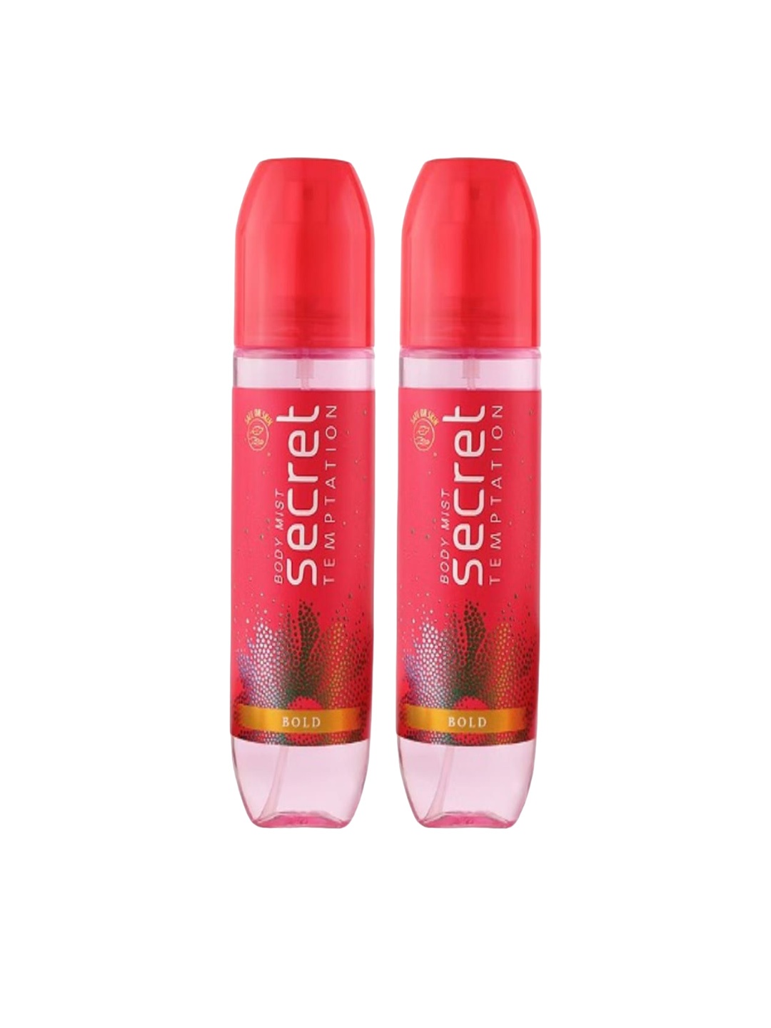 

Secret Temptation Set Of 2 Bold Body Mists - 120 ml Each, Red
