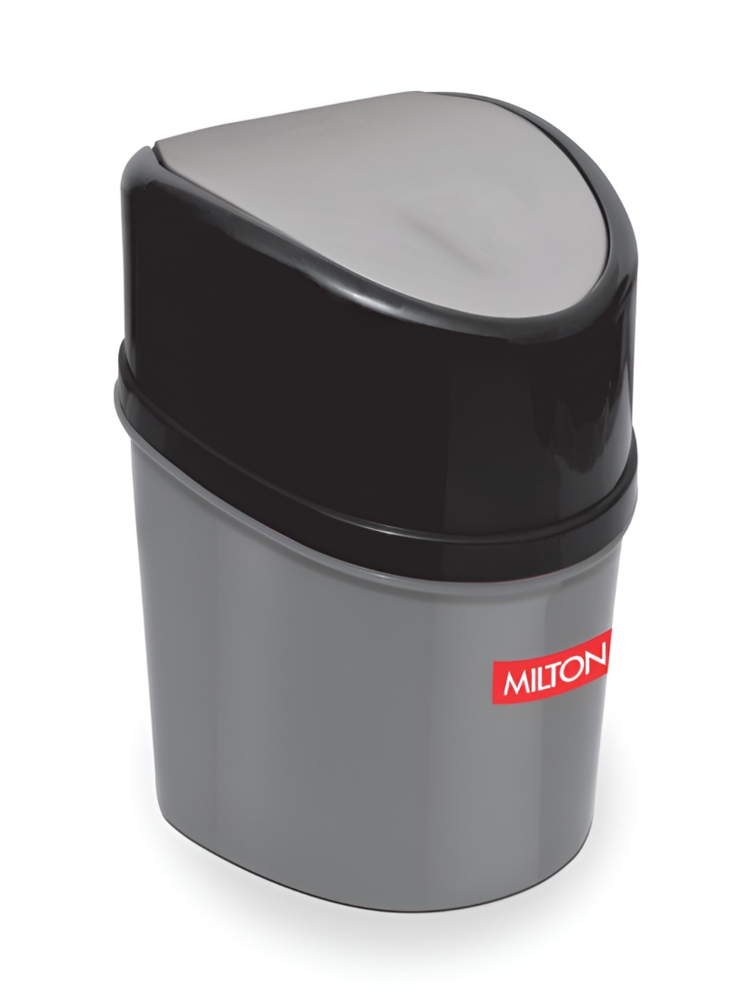 

Milton Elite Grey & Black Waste Container Top Bin with Flap