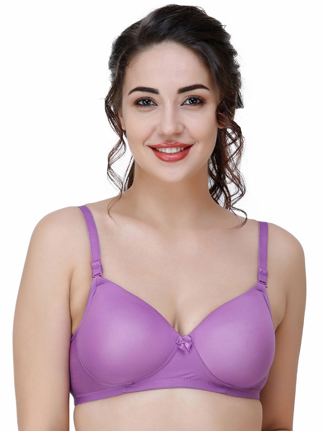 

College Girl Full Coverage Lightly Padded Bra, Purple