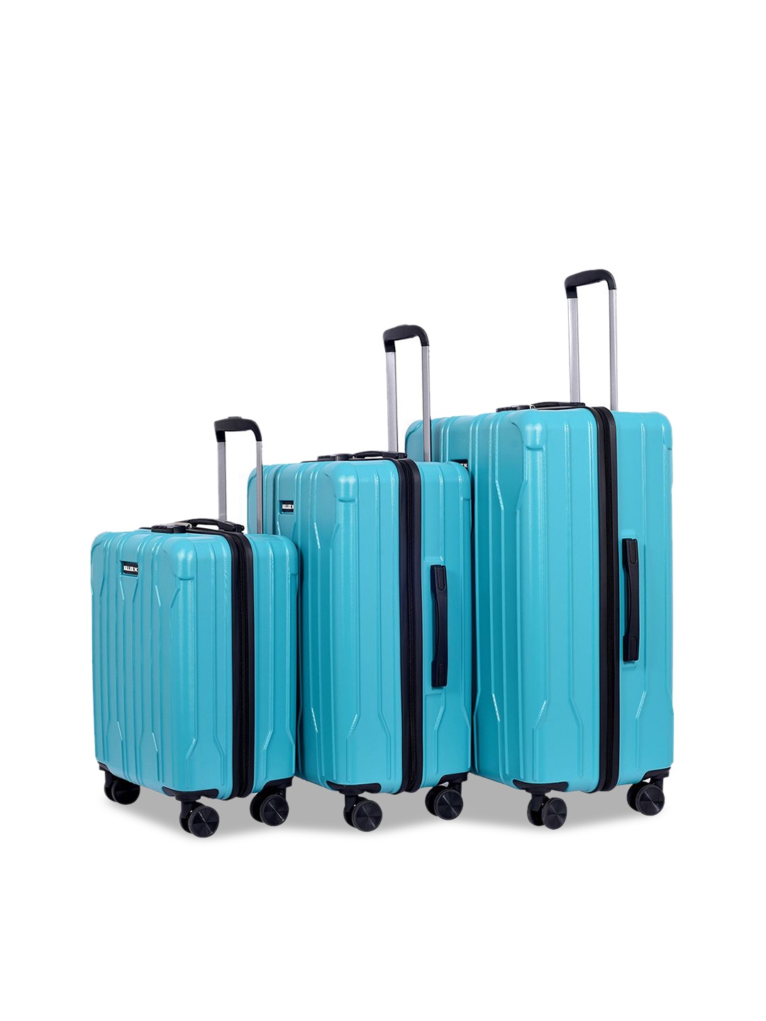 

Killer Set Of 3 Hard Sided Trolley Bag, Blue