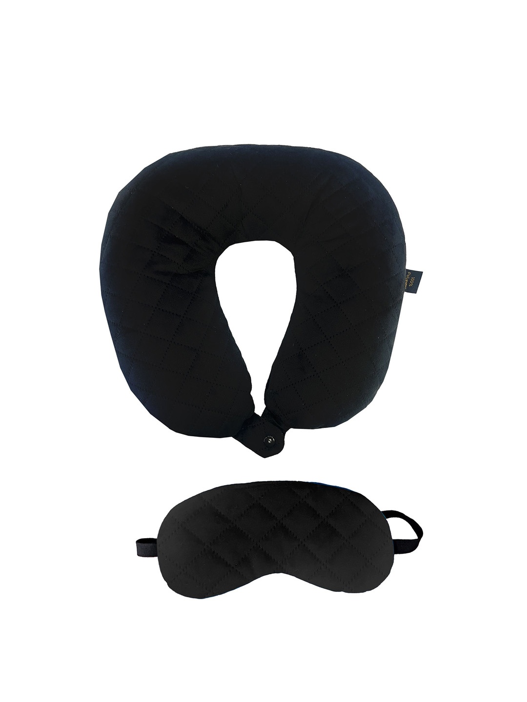 

Lushomes Set of 2 Eyemask Travel Accessory, Black