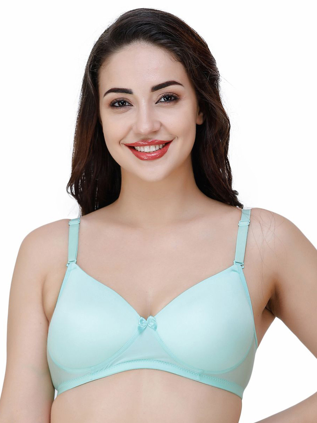 

College Girl Women Medium Coverage Lightly Padded T-Shirt Bra, Sea green