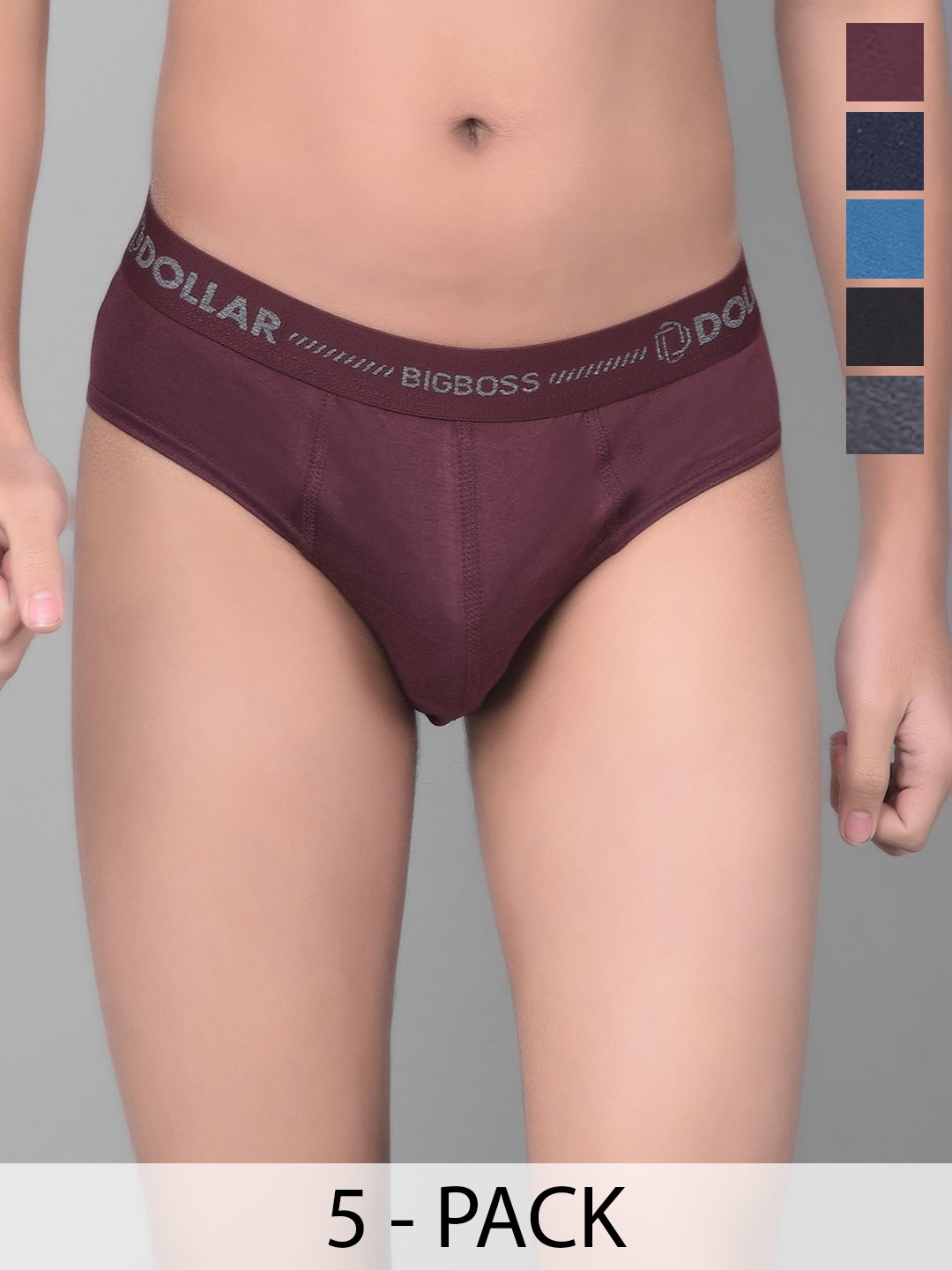 

Dollar Bigboss Boys Pack Of 5 Assorted Basic Briefs MBKBR-01-BBTOP-PO5-CO2