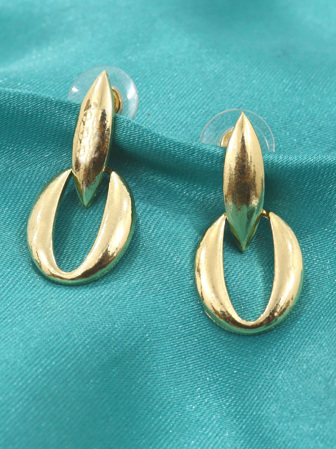 

KRENOZ Gold Plated Stainless Steel Drop Earrings