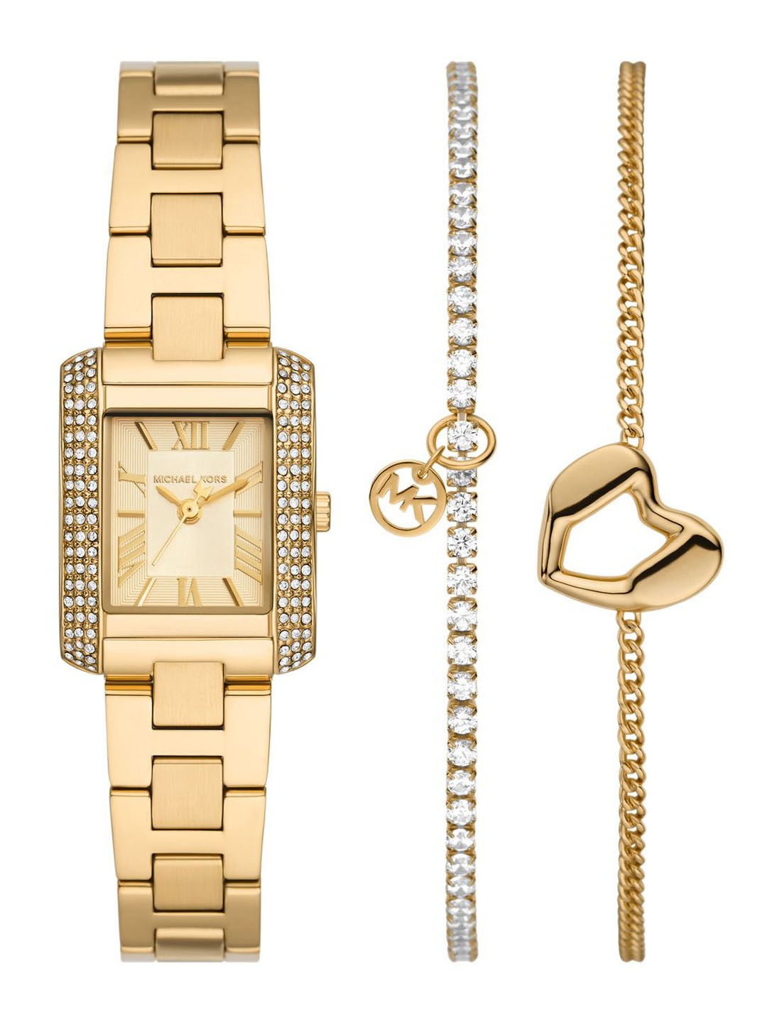 

Michael Kors Women Dial & Stainless Steel Straps Analogue Watch AK_MK7510SET, Gold