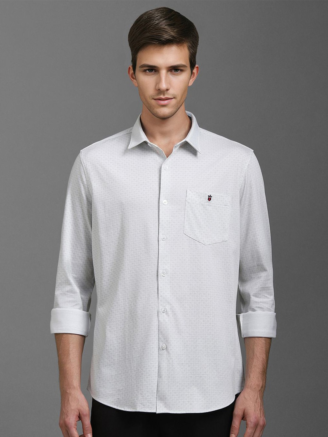 

Louis Philippe Sport Men Smart Opaque Printed Casual Shirt, Grey