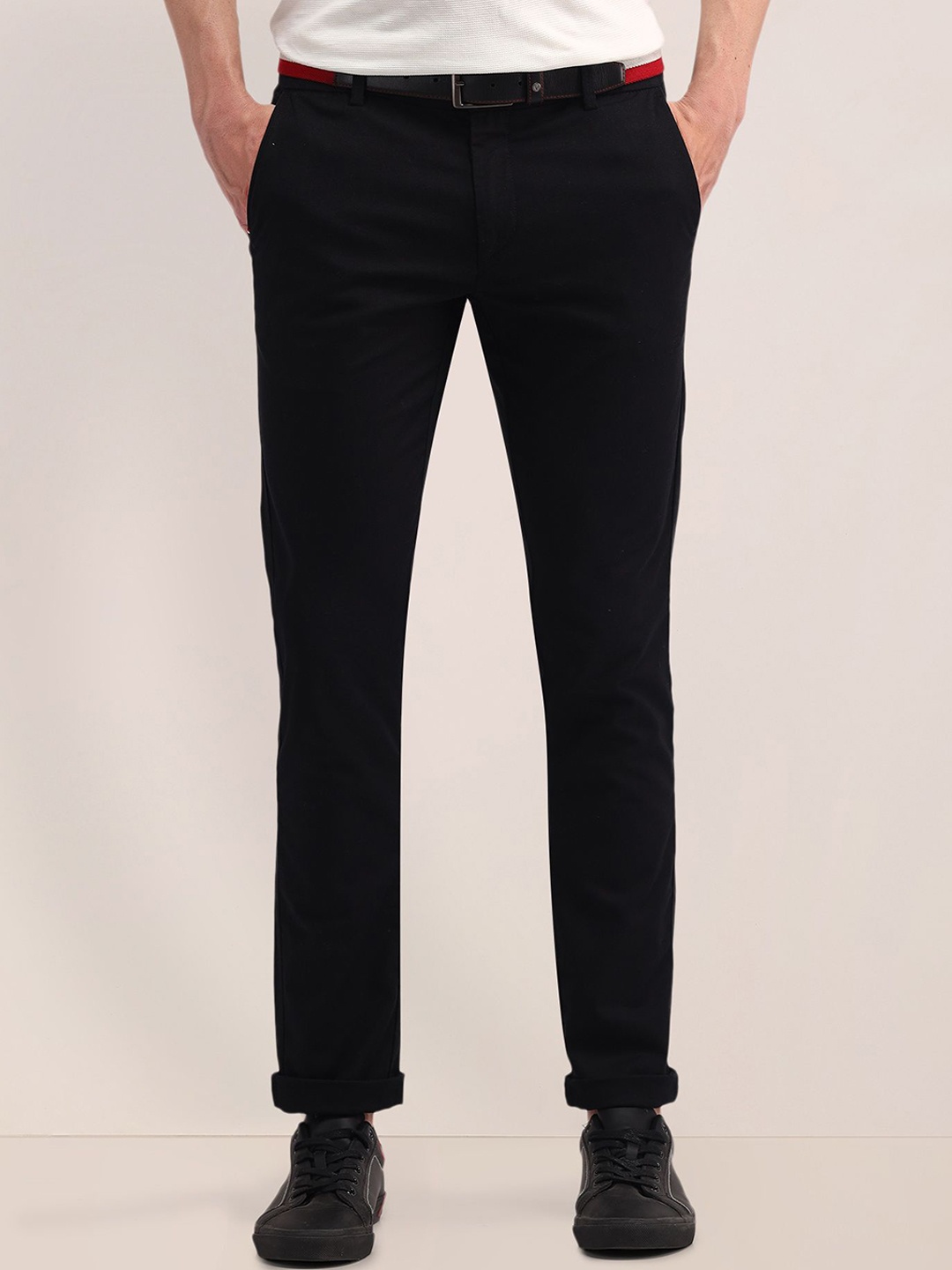 

U.S. Polo Assn. Men Urban Slim Cotton Slim Fit Trousers, Black