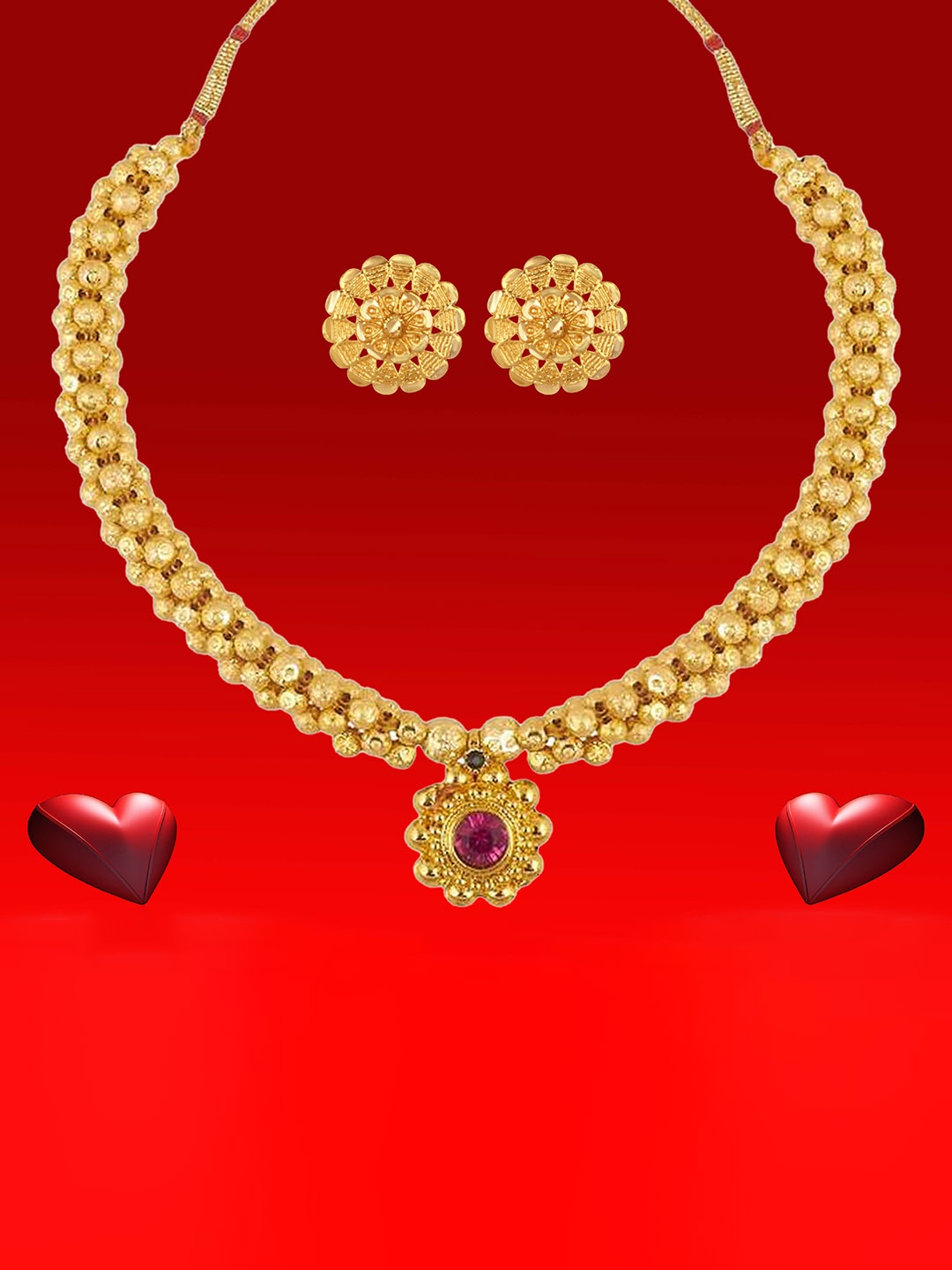 

Heer Collection Gold-Plated Jewellery Set
