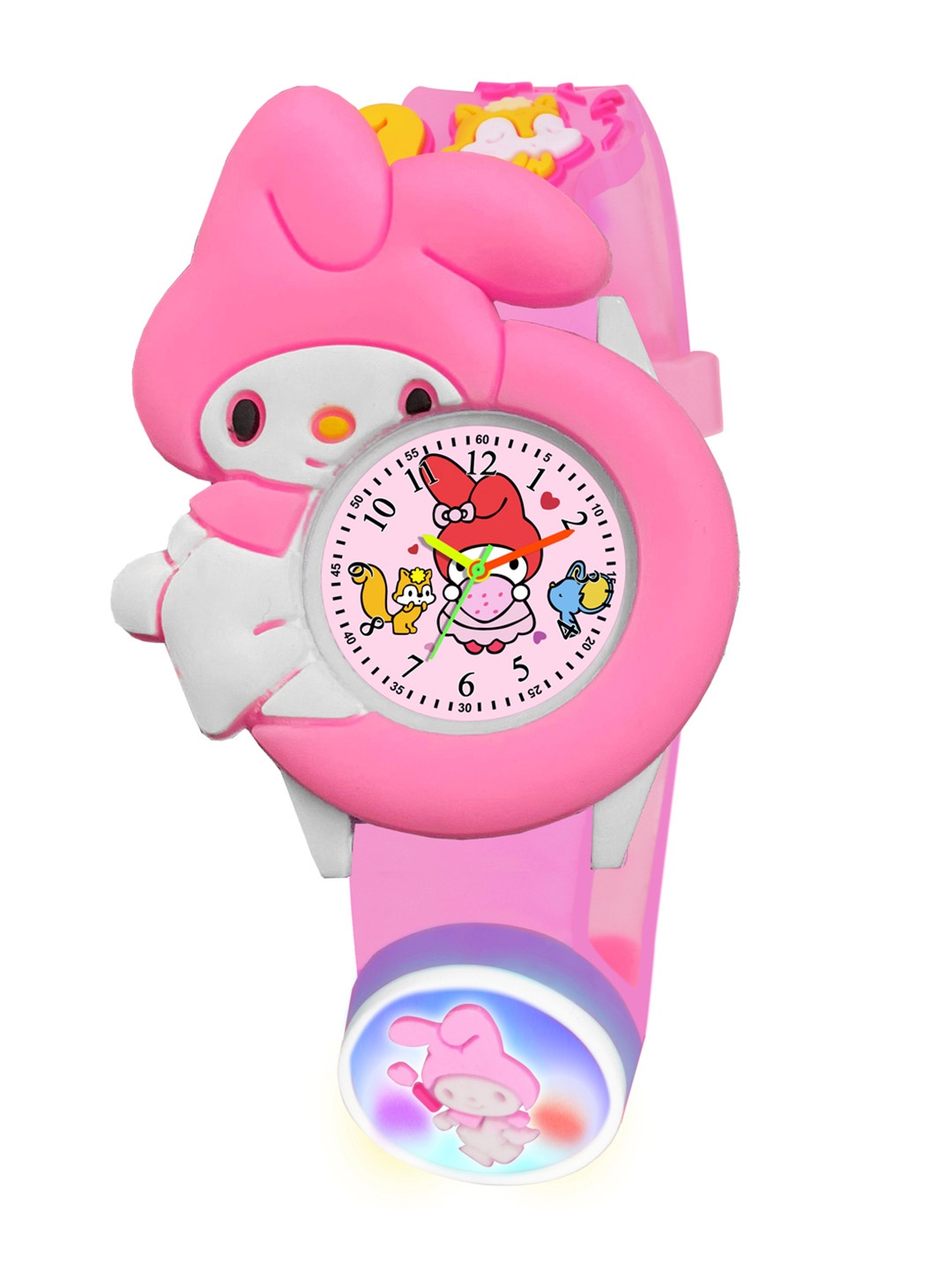 

Shocknshop Girls Patterned Dial & Straps Analogue Watch 332 Melody Pink