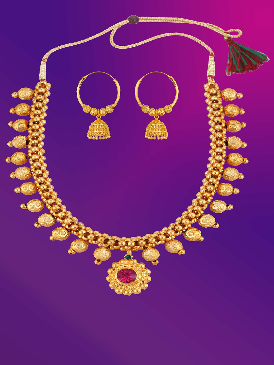 

Lila Gold-Plated Jewellery Set