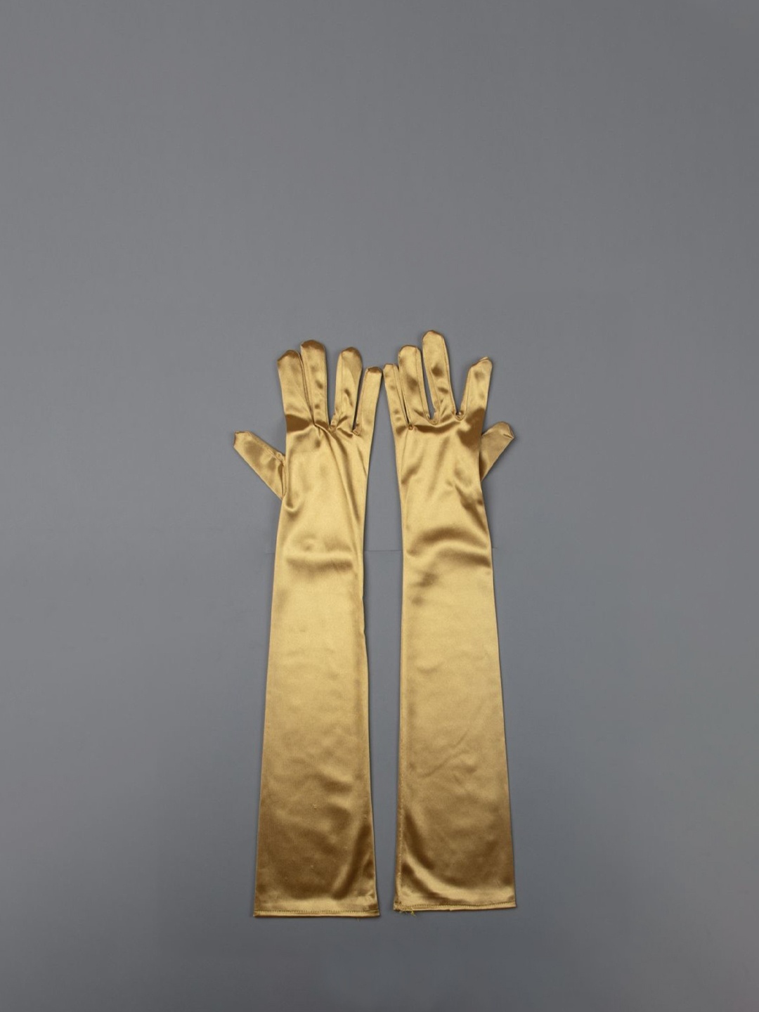 

TIPY TIPY TAP Women Satin Elbow Length Gloves, Gold