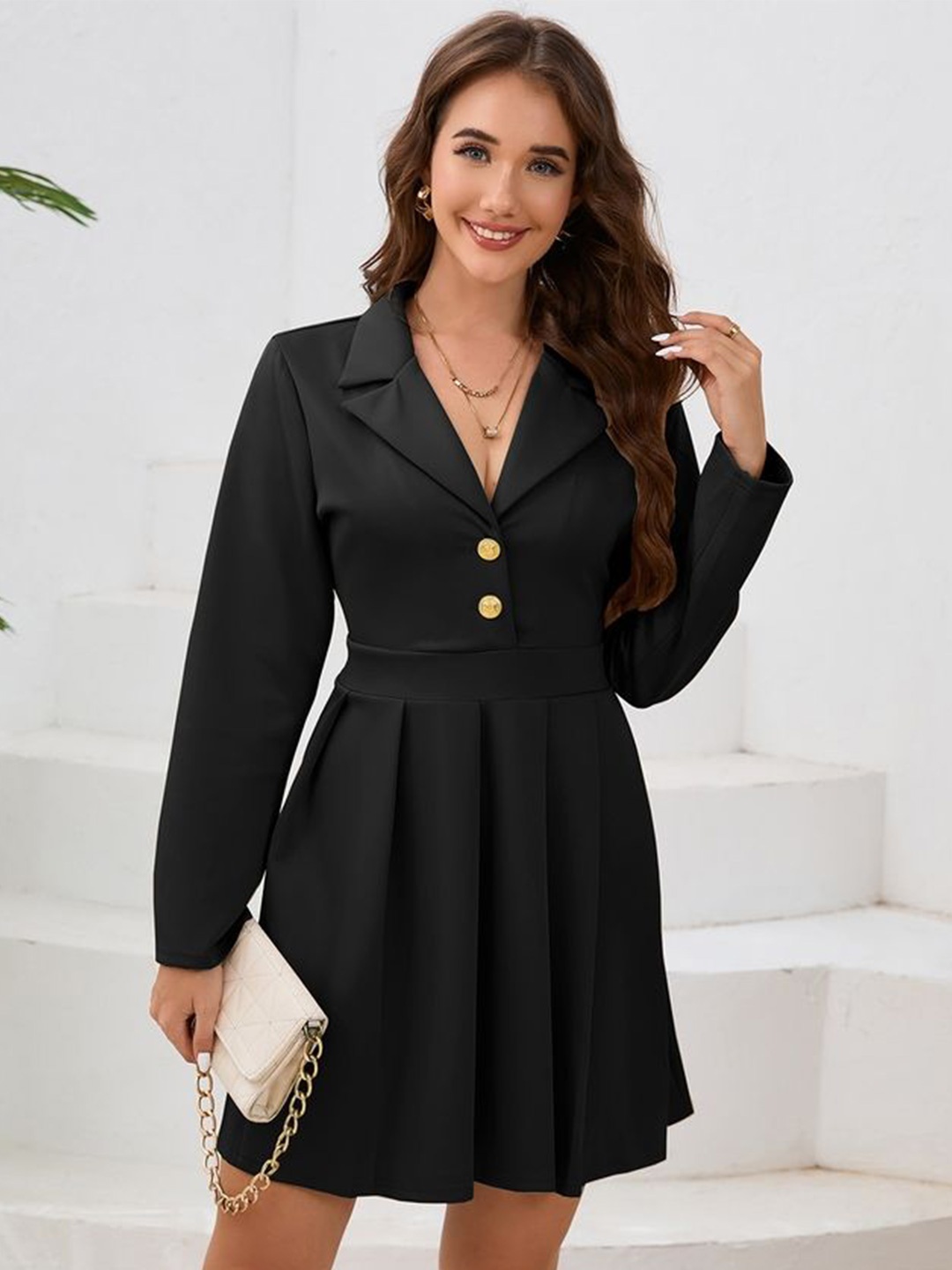 

LULU & SKY Women Fit & Flare Dress, Black