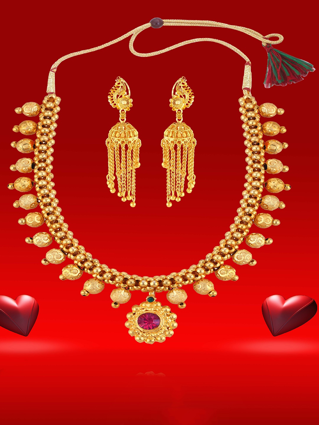 

Heer Collection Gold-Plated Jewellery Set