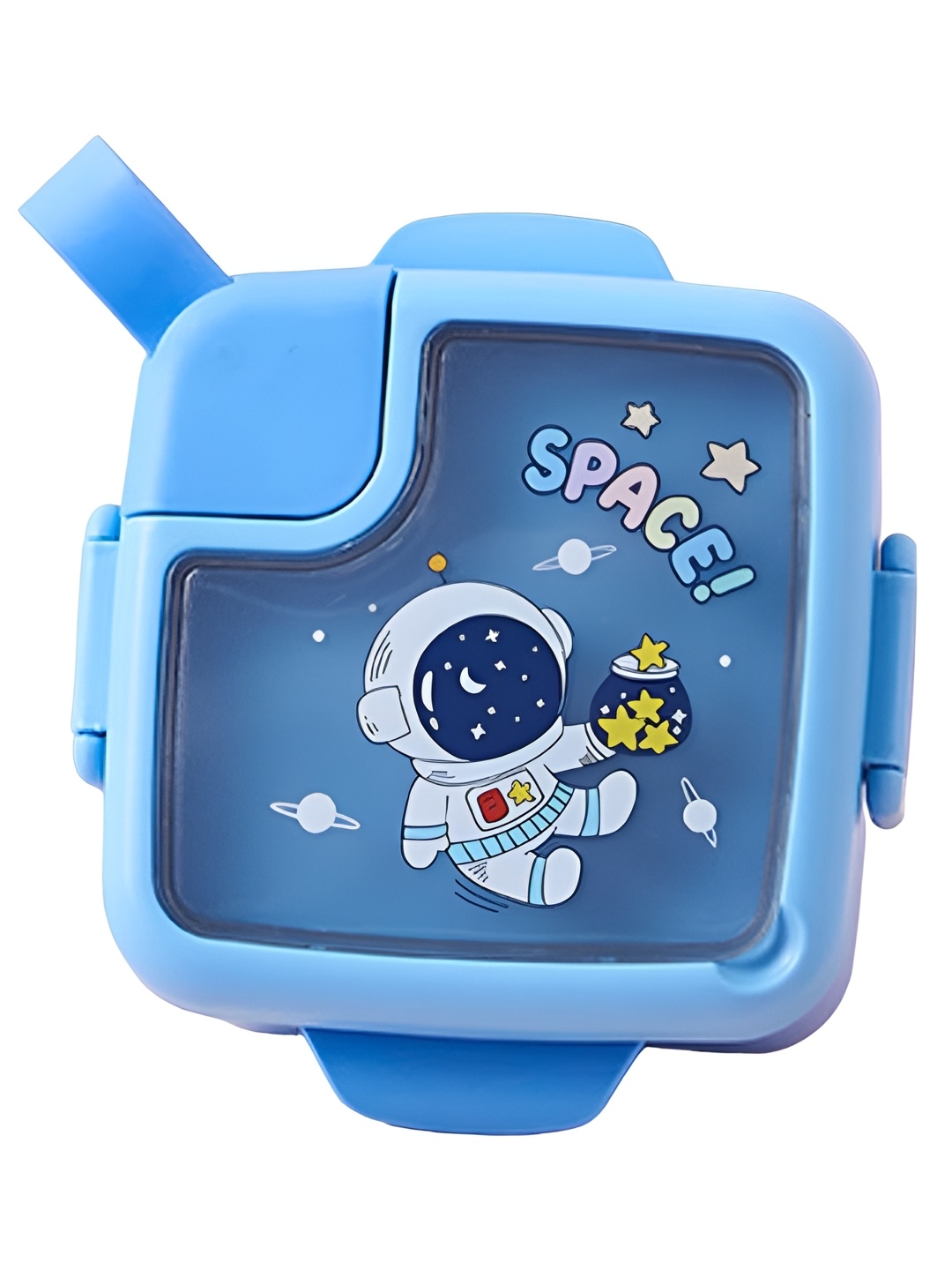 

MODEFE Kids Blue & White Astronaut Printed Dishwasher Safe Lunch Box 750ml