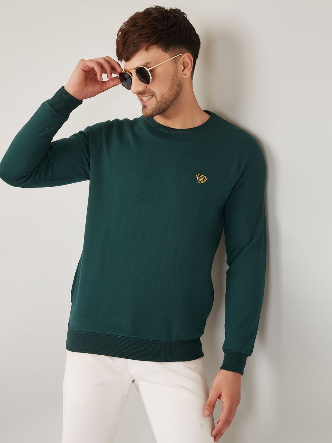 

WE PERFECT Men Sweatshirt, Green