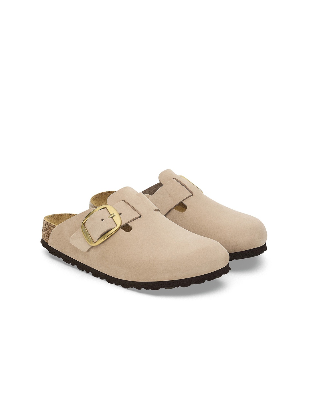 

Birkenstock Boston Big Buckle Women Narrow Width Clog, Beige