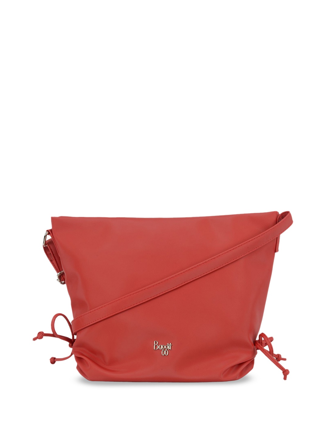 

Baggit Women Solid Structured Hobo Bag, Red