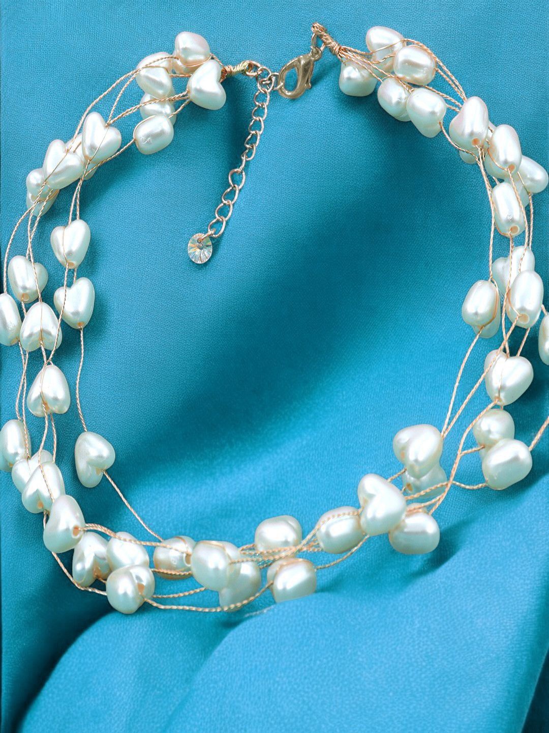 

FIMBUL Gold-Plated Pearls Beads Necklace