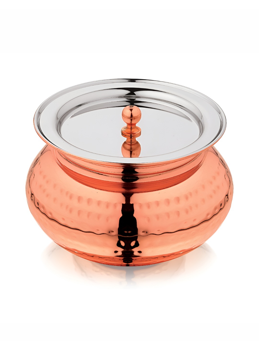 

MUKTI Zaika Gold-Toned Stainless Steel Dishwasher Safe Serving Handi 450ml