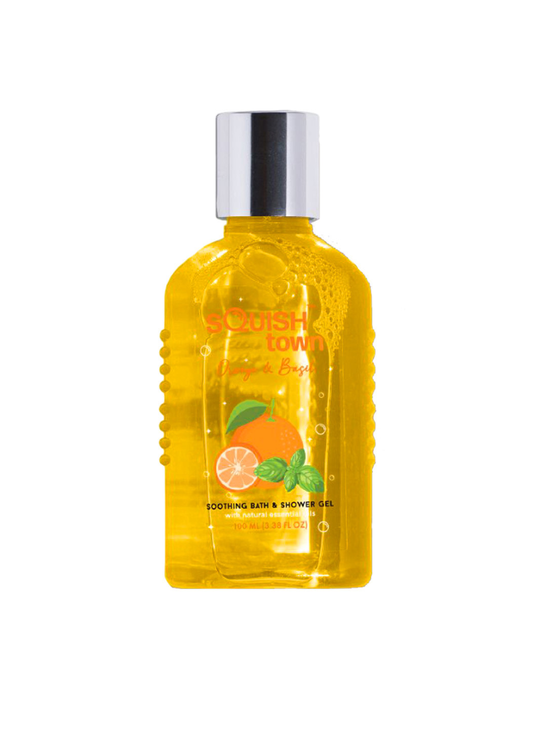 

Squish town Orange & Basil Soothing Aromatherapy Bath & Shower Gel - 100ml