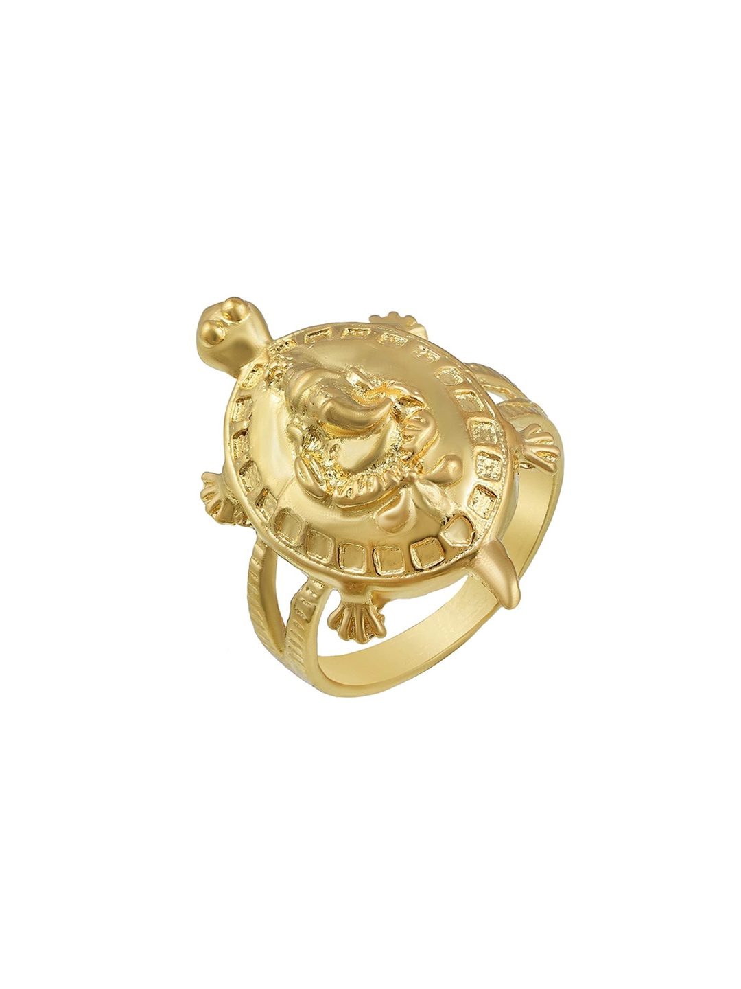 

MEMOIR Gold-Plated Ganesh With Tortoise Finger Ring