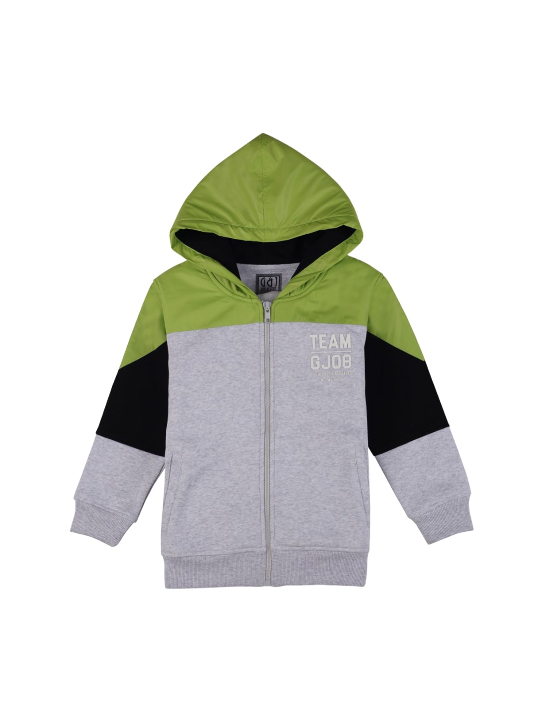 

Gini and Jony Boys Colourblocked Bomber Jacket, Grey