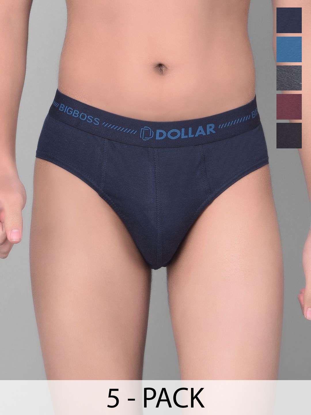 

Dollar Bigboss Boys Pack Of 5 Assorted Basic Briefs MBKBR-01-BBTOP-PO5-CO1