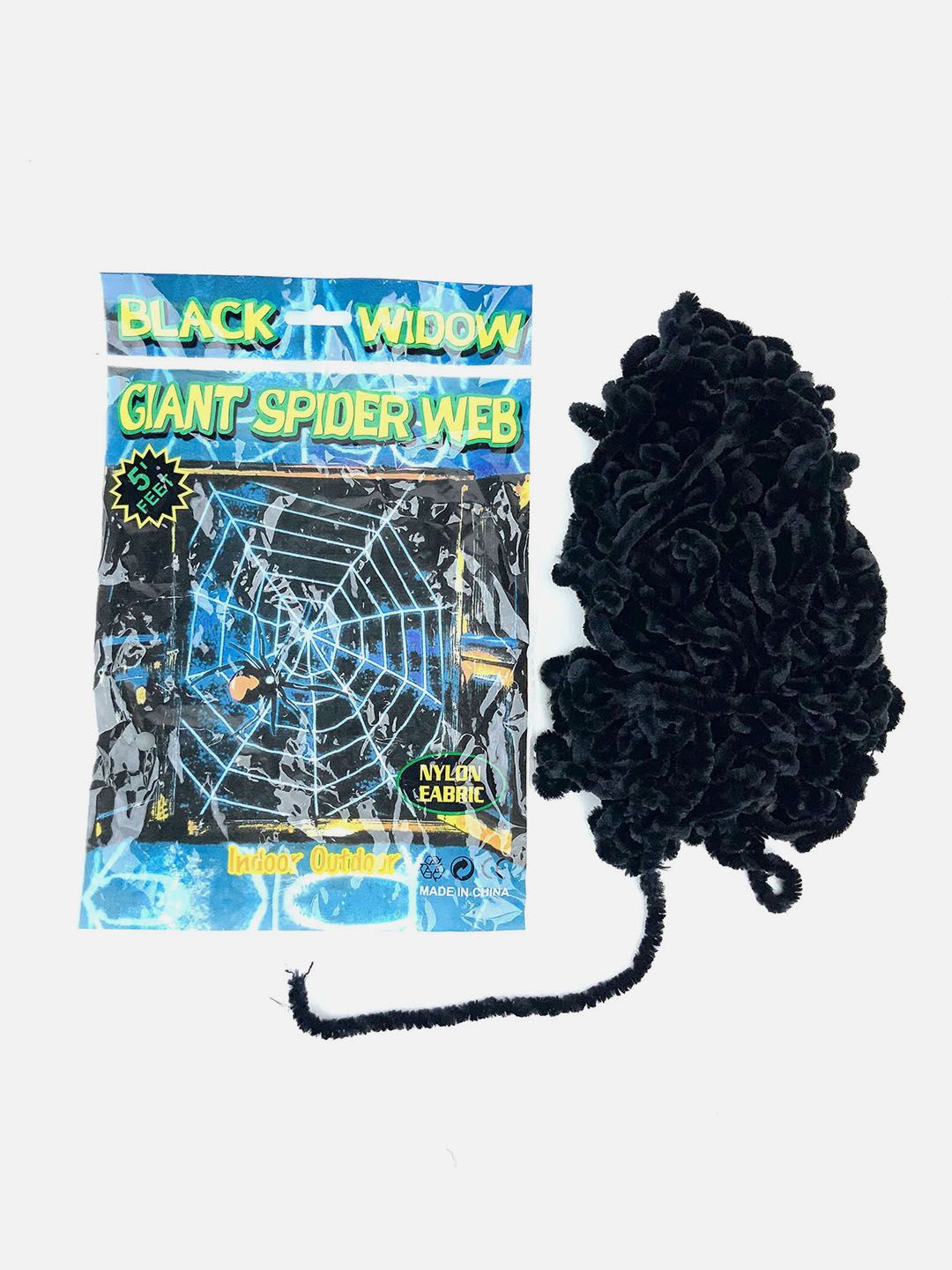 

Little Surprise Box LLP Black Thick Spider Web Halloween Decor