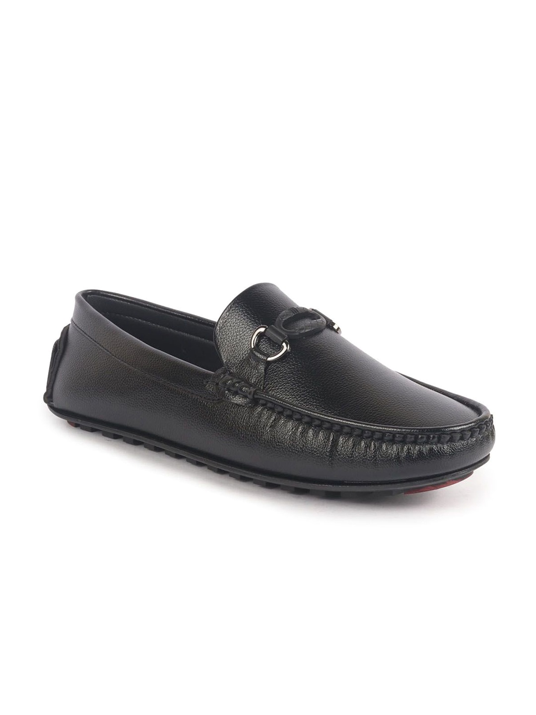 

FAUSTO Men PU Loafers, Black