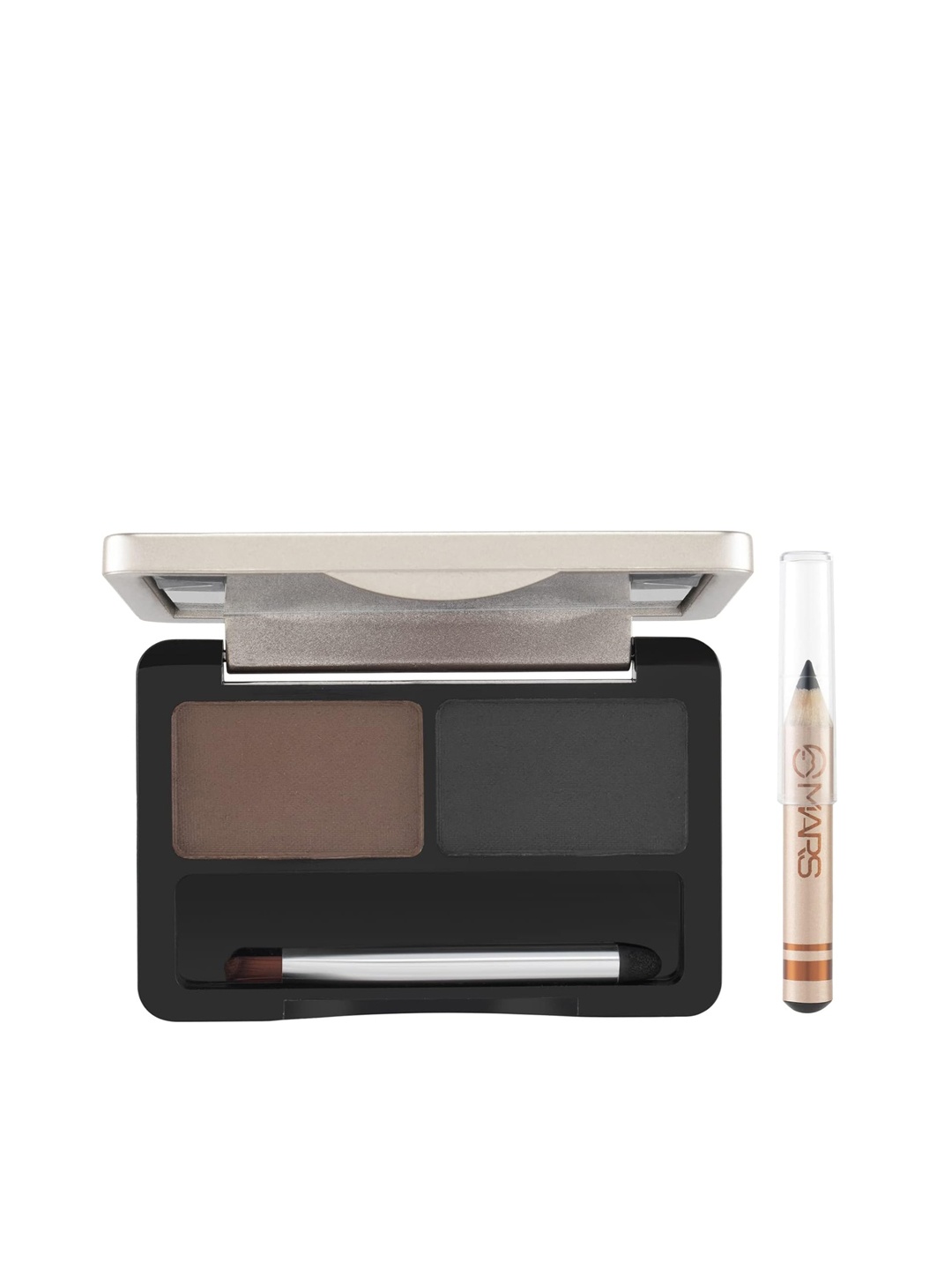 

MARS The Eyes Kit 3-in-1 Eyebrow Powder Palette With Eyebrow Pencil - 6.2g, Black