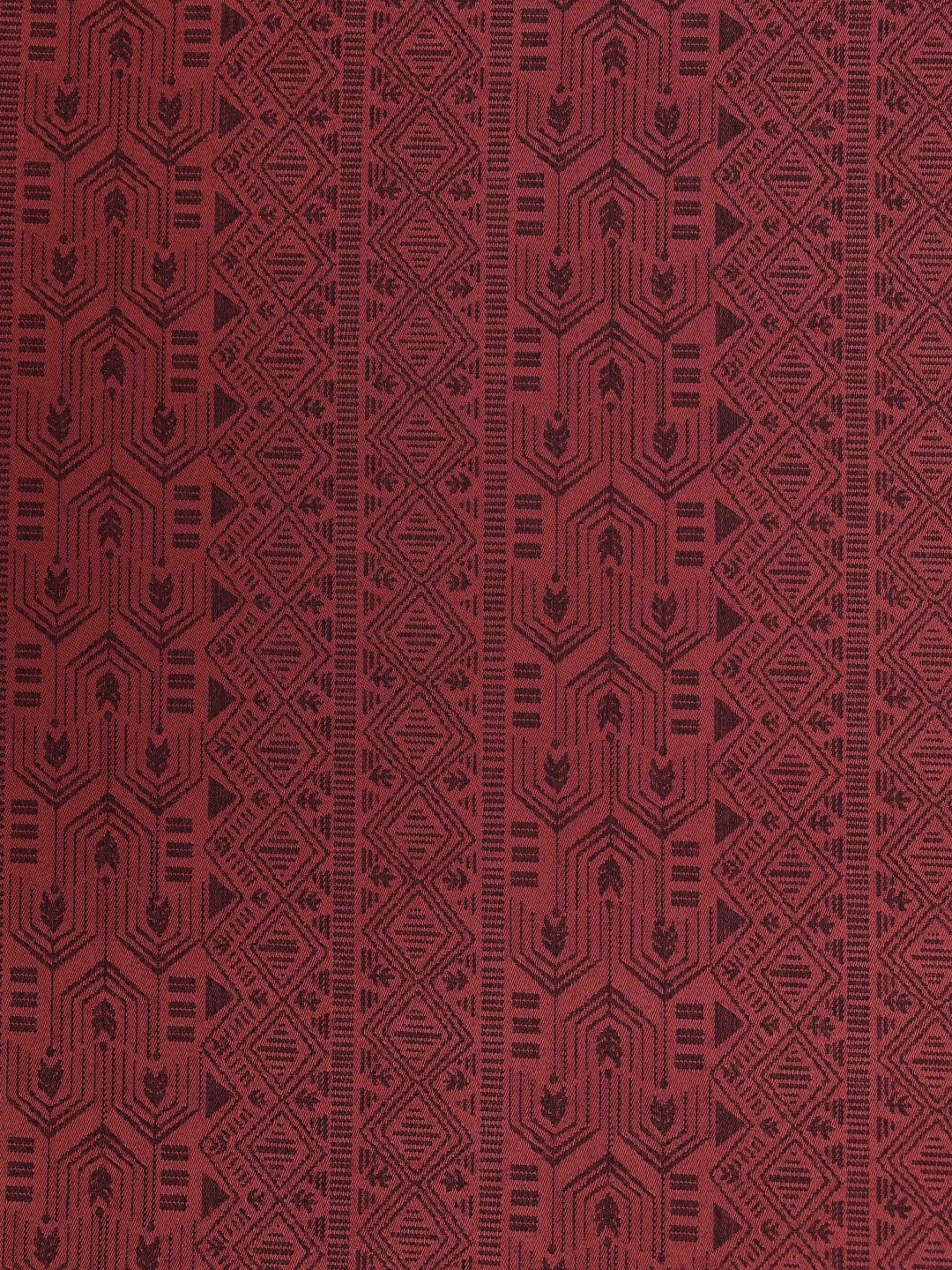 

Ariana Maroon Geometric Black Out Door Curtain