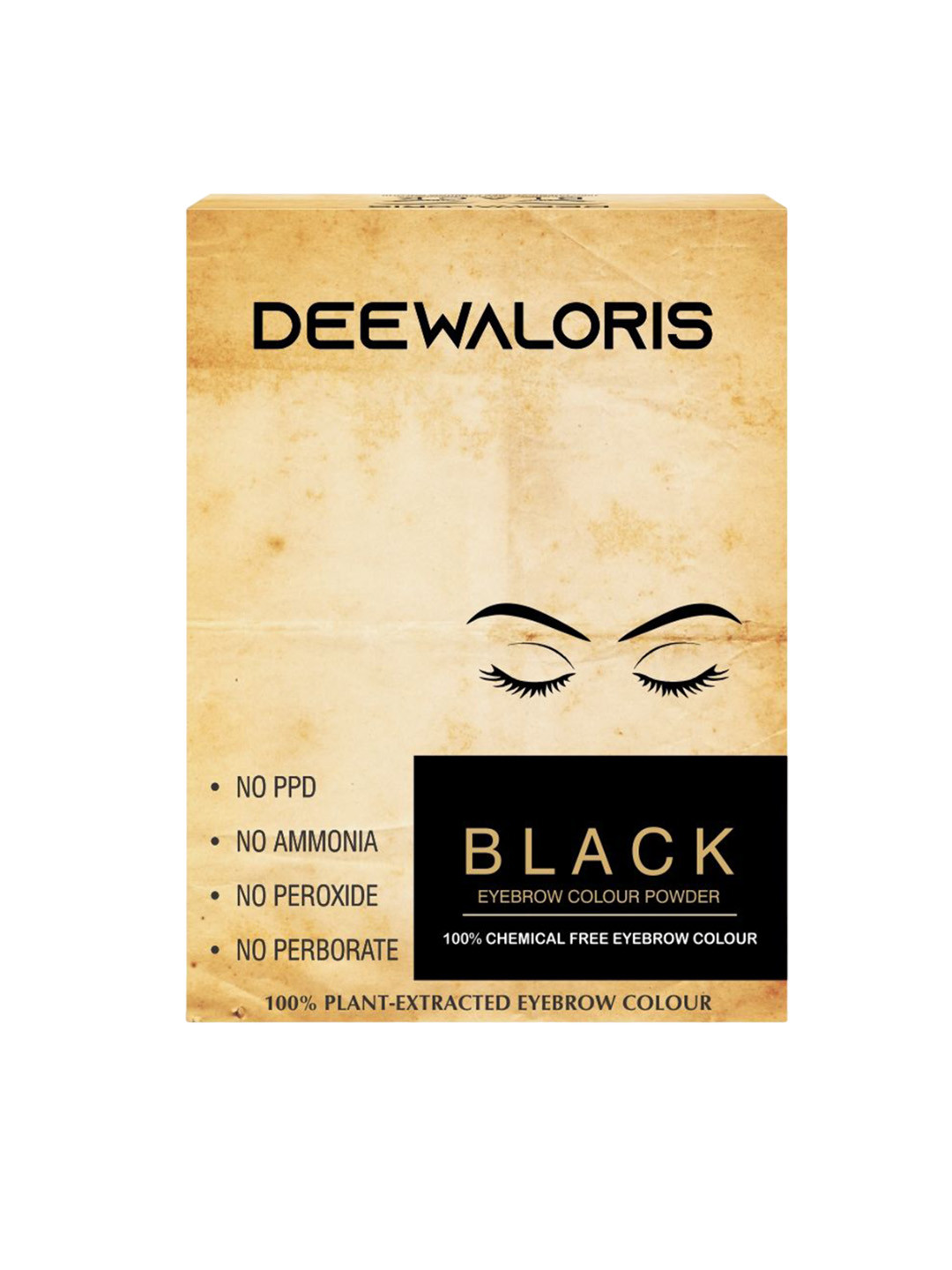

DEEWAL Oris 100% Chemical Free Eyebrow Colour Powder - 25 g- Black