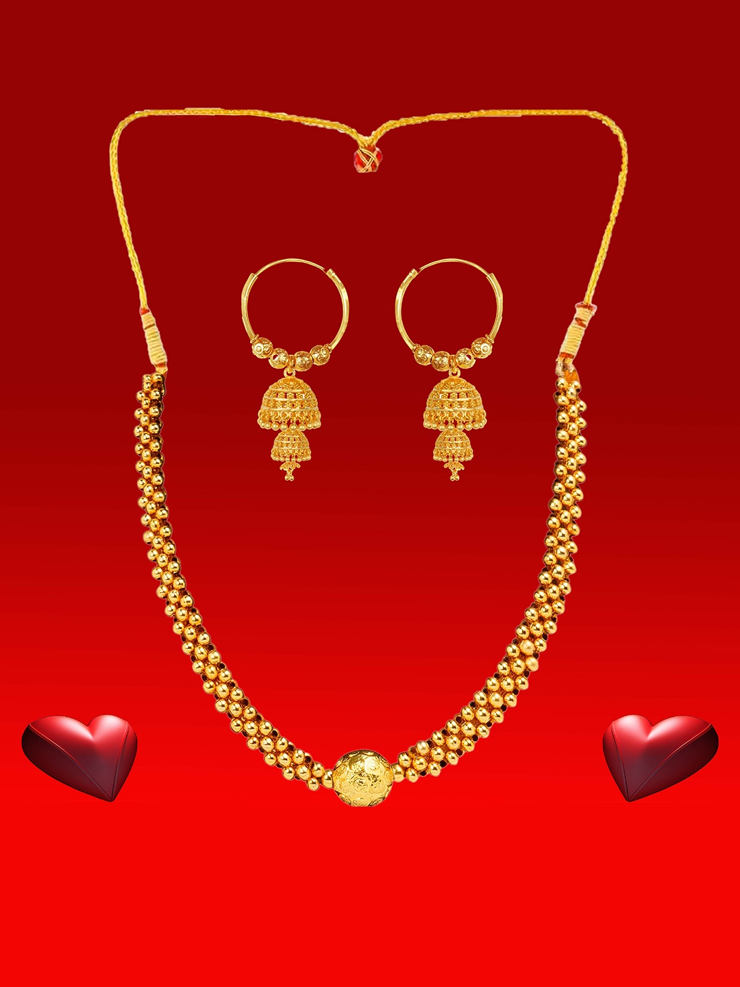 

Heer Collection Gold-Plated Jewellery Set