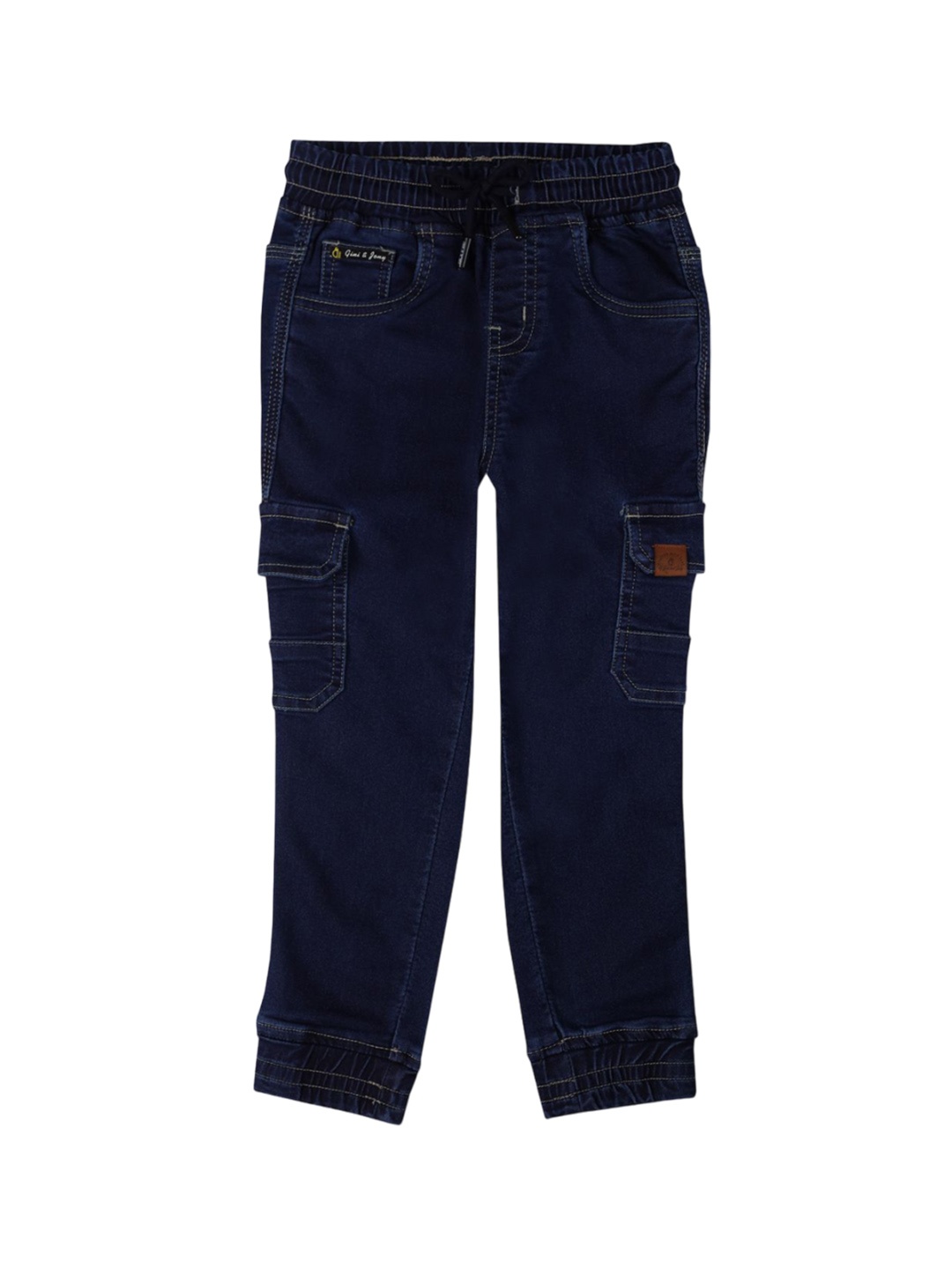 

Gini and Jony Boys Comfort Blue Jogger Elasticated Jeans