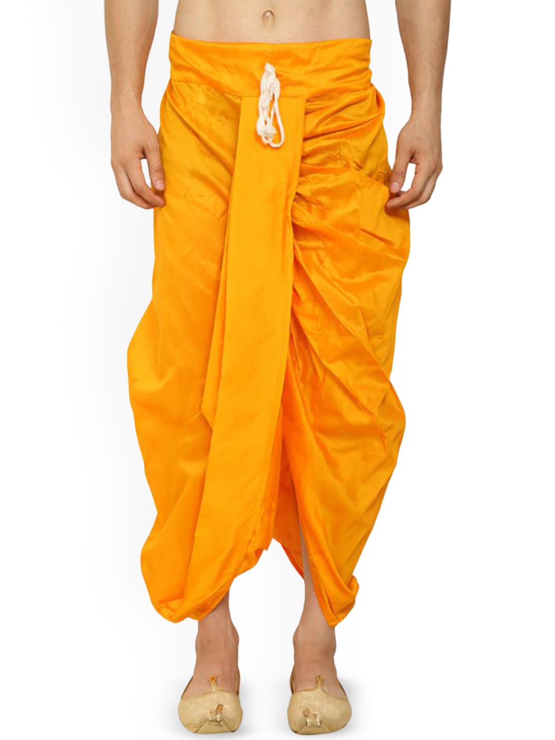 

FANZI Men Regular Dhoti Pant, Yellow