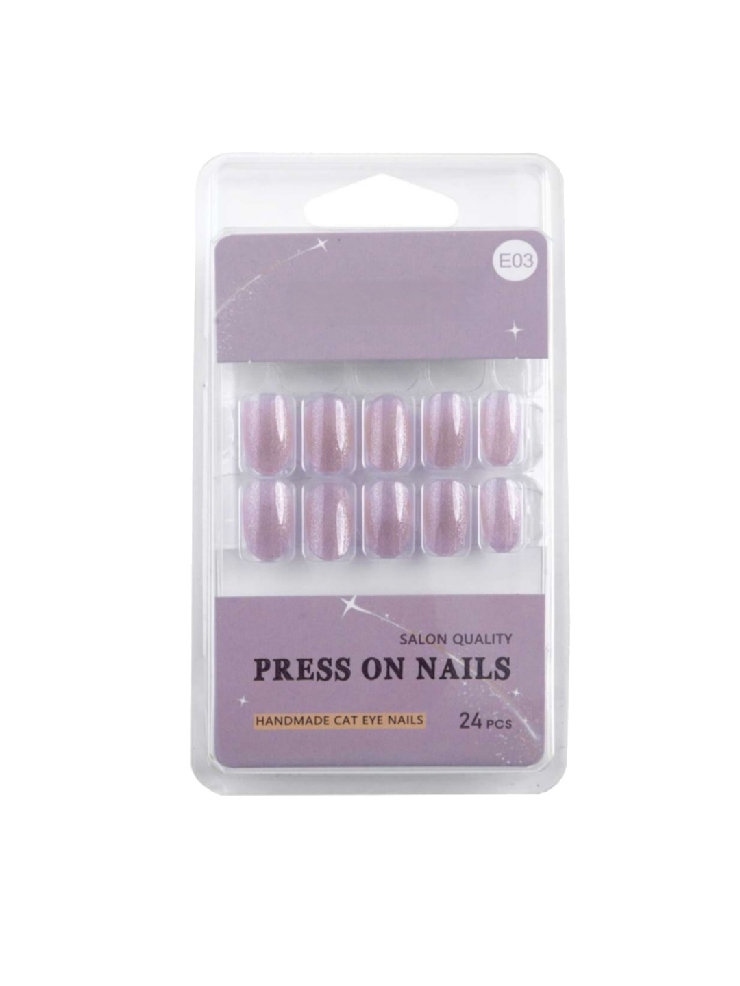 

RANORE 24 Pieces Cat Eye Press-On Nails - E03, Nude